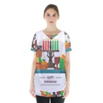 Happy Kwanzaa Gifts Skirt Hem Sports Top