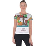 Happy Kwanzaa Gifts Short Sleeve Sports Top 