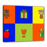 Kwanzaa Colorblock Canvas 24  x 20  (Stretched)