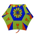 Kwanzaa Colorblock Mini Folding Umbrella