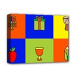 Kwanzaa Colorblock Deluxe Canvas 14  x 11  (Stretched)