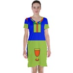 Kwanzaa Colorblock Short Sleeve Nightdress