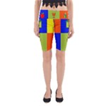 Kwanzaa Colorblock Yoga Cropped Leggings