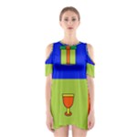 Kwanzaa Colorblock Shoulder Cutout One Piece