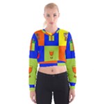 Kwanzaa Colorblock Cropped Sweatshirt