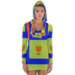 Kwanzaa Colorblock Long Sleeve Hooded T-shirt