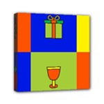 Kwanzaa Colorblock Mini Canvas 6  x 6  (Stretched)