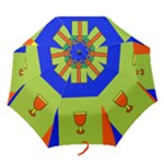 Kwanzaa Colorblock Folding Umbrella