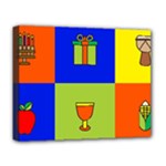 Kwanzaa Colorblock Deluxe Canvas 20  x 16  (Stretched)