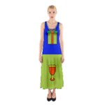 Kwanzaa Colorblock Sleeveless Maxi Dress