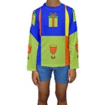 Kwanzaa Colorblock Kids  Long Sleeve Swimwear