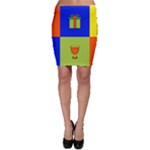 Kwanzaa Colorblock Bodycon Skirt