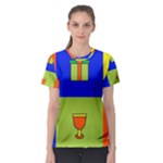 Kwanzaa Colorblock Women s Sport Mesh Tee