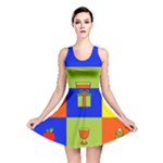 Kwanzaa Colorblock Reversible Skater Dress