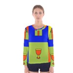 Kwanzaa Colorblock Women s Long Sleeve Tee