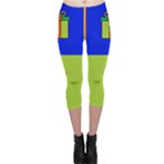 Kwanzaa Colorblock Capri Leggings 