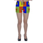 Kwanzaa Colorblock Skinny Shorts