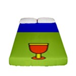 Kwanzaa Colorblock Fitted Sheet (Full/ Double Size)