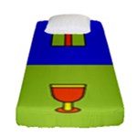 Kwanzaa Colorblock Fitted Sheet (Single Size)