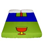 Kwanzaa Colorblock Fitted Sheet (King Size)