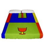 Kwanzaa Colorblock Fitted Sheet (California King Size)