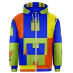 Kwanzaa Colorblock Men s Zipper Hoodie