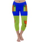 Kwanzaa Colorblock Capri Winter Leggings 