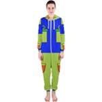 Kwanzaa Colorblock Hooded Jumpsuit (Ladies)