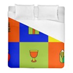 Kwanzaa Colorblock Duvet Cover (Full/ Double Size)