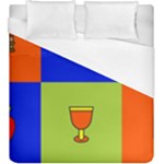 Kwanzaa Colorblock Duvet Cover (King Size)