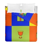 Kwanzaa Colorblock Duvet Cover Double Side (Full/ Double Size)