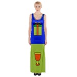 Kwanzaa Colorblock Maxi Thigh Split Dress