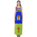 Kwanzaa Colorblock Empire Waist Maxi Dress