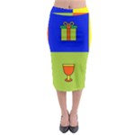 Kwanzaa Colorblock Midi Pencil Skirt