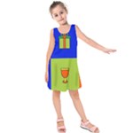 Kwanzaa Colorblock Kids  Sleeveless Dress