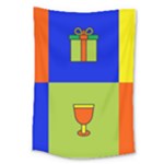 Kwanzaa Colorblock Large Tapestry