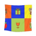 Kwanzaa Colorblock Square Tapestry (Small)