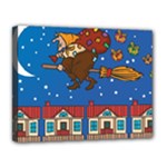 Xmas Witch Befana Canvas 14  x 11  (Stretched)