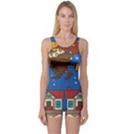 Xmas Witch Befana One Piece Boyleg Swimsuit