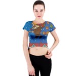 Xmas Witch Befana Crew Neck Crop Top