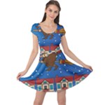 Xmas Witch Befana Cap Sleeve Dress