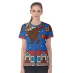 Xmas Witch Befana Women s Cotton Tee