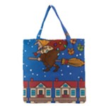 Xmas Witch Befana Grocery Tote Bag