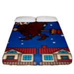 Xmas Witch Befana Fitted Sheet (King Size)