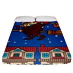 Xmas Witch Befana Fitted Sheet (California King Size)