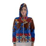 Xmas Witch Befana Hooded Wind Breaker (Women)