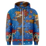 Xmas Witch Befana Men s Zipper Hoodie