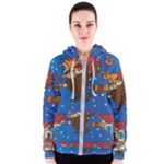 Xmas Witch Befana Women s Zipper Hoodie