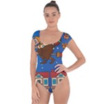 Xmas Witch Befana Short Sleeve Leotard 