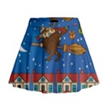 Xmas Witch Befana Mini Flare Skirt